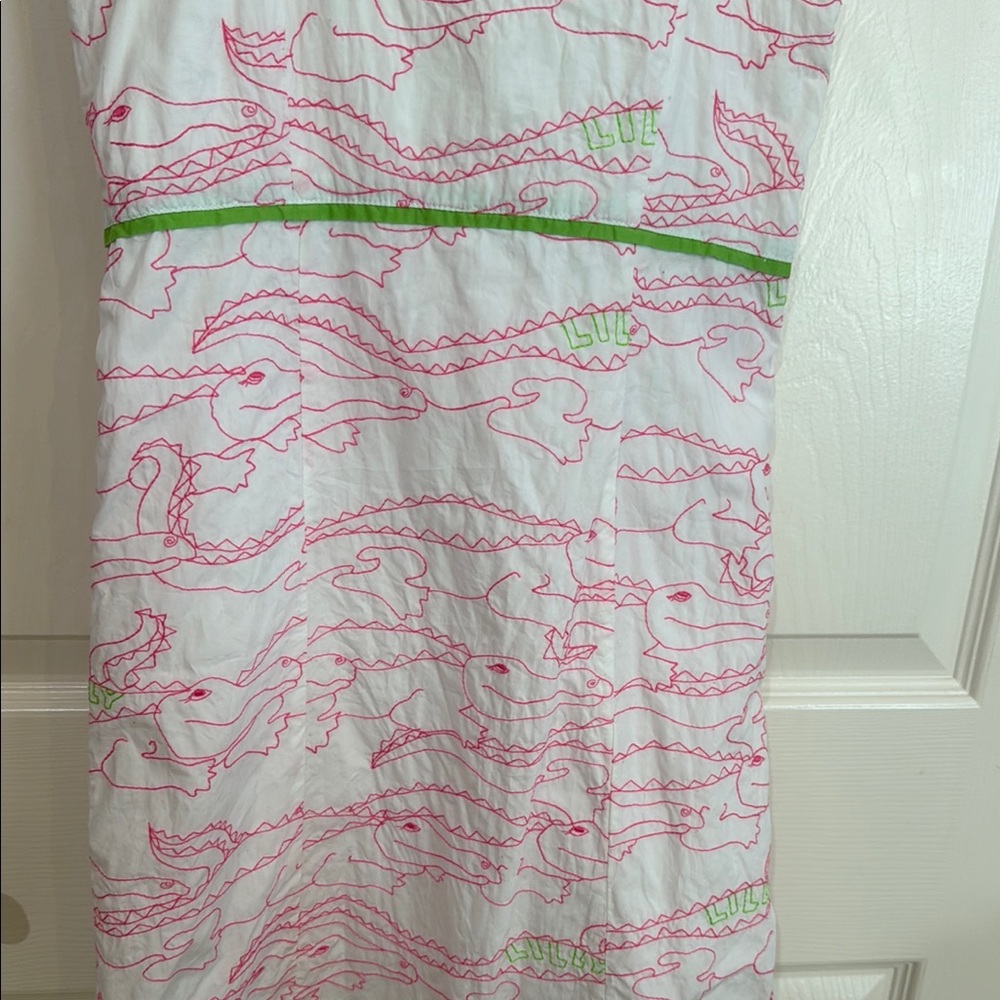 Lilly Pulitzer Pink and Green Kids summer ☀️💖🌴Casual Dress - Picture 2 of 7